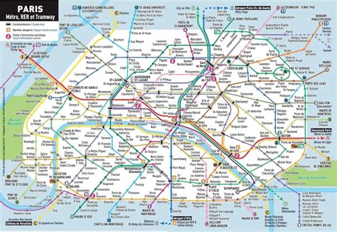 Paris Metro Map Details